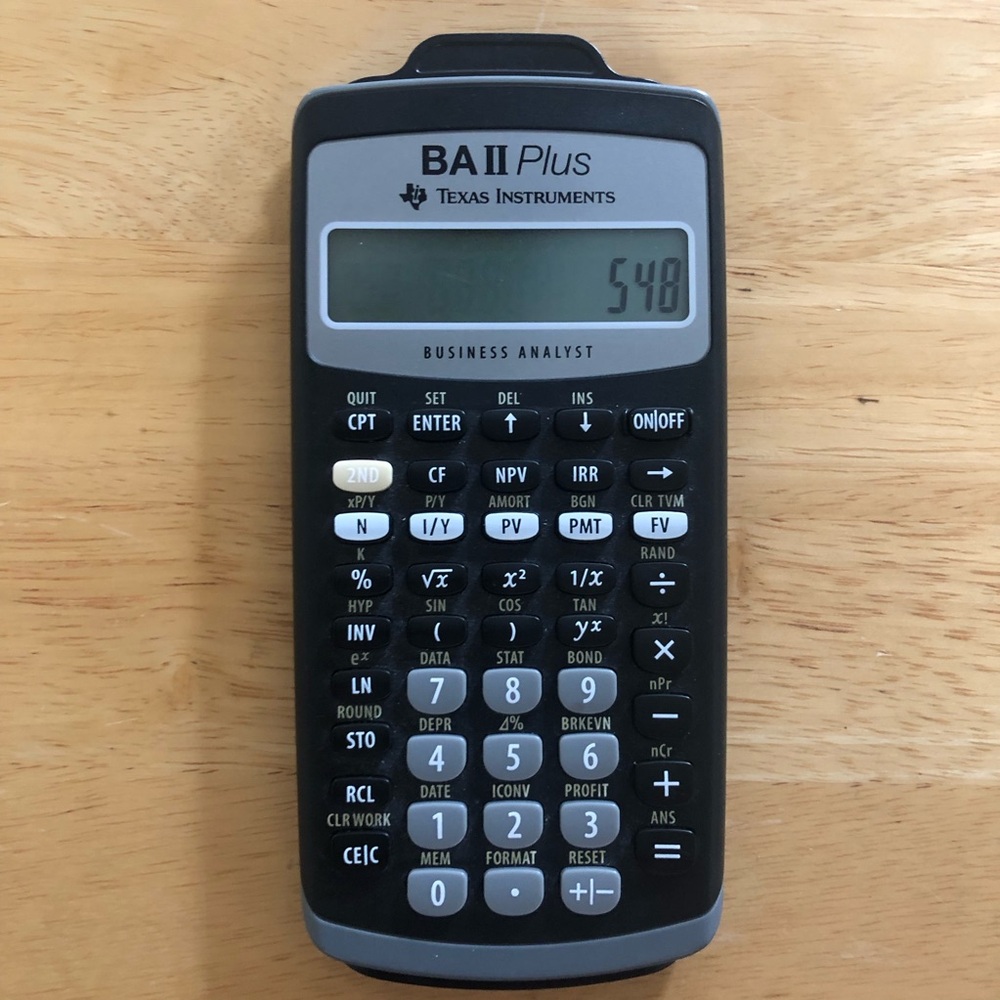 Texas Instruments BA II Plus Financial Calculator Business Analysist EUC